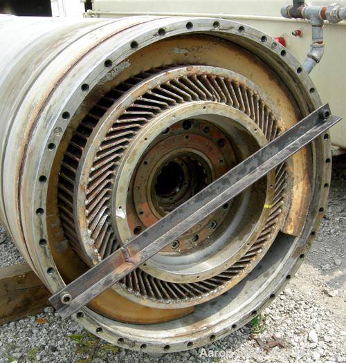 USED: Sharples PM-85000 Super-D-Canter centrifuge, 316 stainless steel construction on product contact areas. Max bowl speed 2345 rpm, sintered tungsten carbide lined beach section, 12" single lead t...