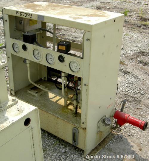 USED: Sharples PM-85000 Super-D-Canter centrifuge, 316 stainless steel construction on product contact areas. Max bowl speed 2345 rpm, sintered tungsten carbide lined beach section, 12" single lead t...