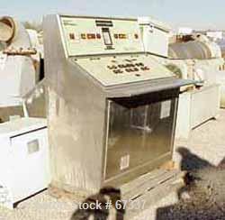 USED: Sharples PM-95000 Super-D-Canter centrifuge, 316 stainless steel construction (product contact areas). Max bowl speed 2000 rpm, 15" single lead conveyor with sintered tungsten carbide wear prot...