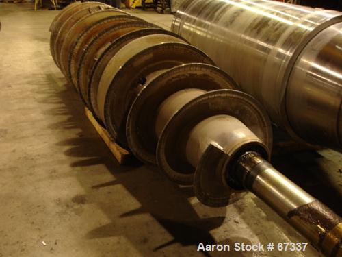 USED: Sharples PM-95000 Super-D-Canter centrifuge, 316 stainless steel construction (product contact areas). Max bowl speed 2000 rpm, 15" single lead conveyor with sintered tungsten carbide wear prot...