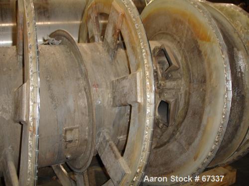 USED: Sharples PM-95000 Super-D-Canter centrifuge, 316 stainless steel construction (product contact areas). Max bowl speed 2000 rpm, 15" single lead conveyor with sintered tungsten carbide wear prot...