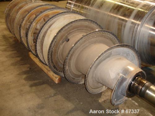 USED: Sharples PM-95000 Super-D-Canter centrifuge, 316 stainless steel construction (product contact areas). Max bowl speed 2000 rpm, 15" single lead conveyor with sintered tungsten carbide wear prot...