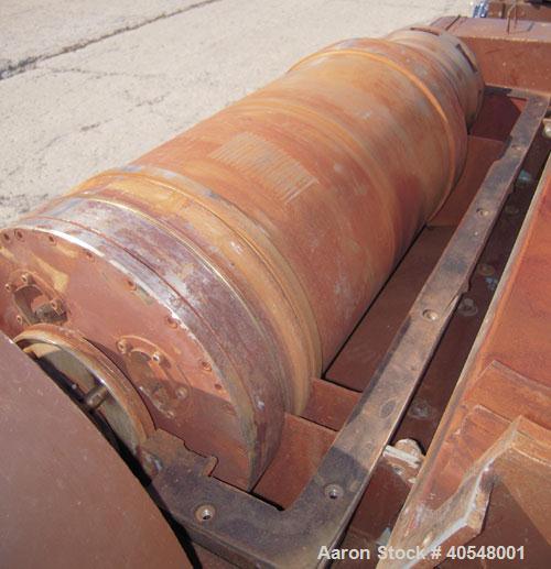 Used Sharples PM-35000 Super-D-Canter Centrifuge, 316 stainless steel construction  (product contact areas ), maximum bowl speed 3150 rpm, 5 1/2" quasi-axial single lead conveyor with sintered tungst...