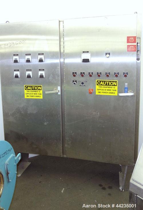 Used Sharples PM-35000 Super-D-Canter Centrifuge. 316 Stainless steel construction (product contact areas), maximum bowl speed 3250 rpm, 5" single lead tru-axial vaned conveyor with sintered tungsten...