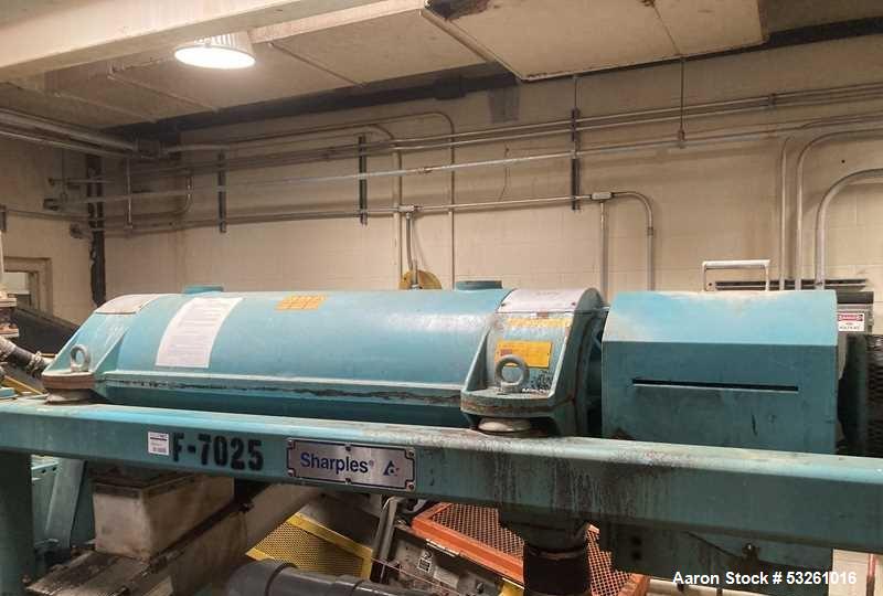 Used Alfa Laval Sharples PM38000 Decanter Super-Centrifuge with Control Panel & Discharge Conveyor