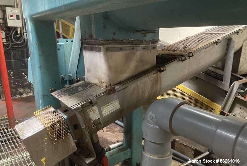 Used Alfa Laval Sharples PM38000 Decanter Super-Centrifuge with Control Panel & Discharge Conveyor