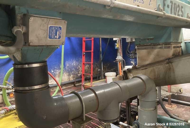 Used Alfa Laval Sharples PM38000 Decanter Super-Centrifuge with Control Panel & Discharge Conveyor