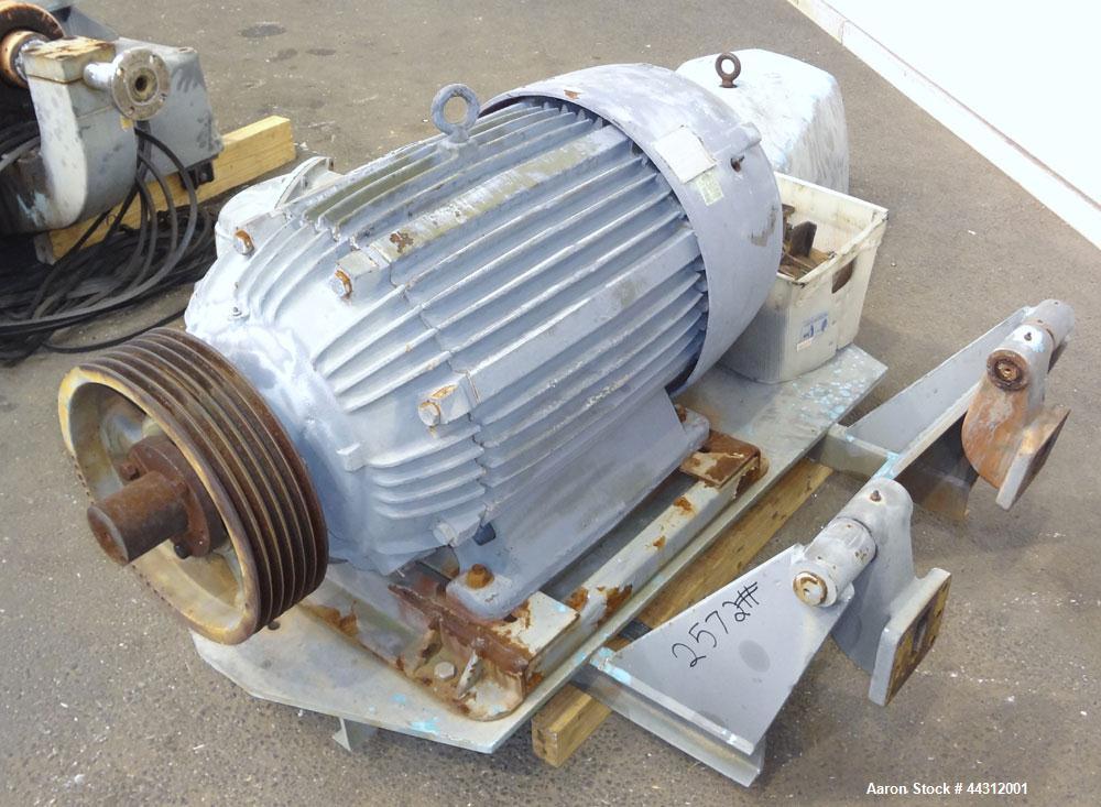 Used Sharples PM-55000 Super-D-Canter Centrifuge. 317 Stainless steel construction (product contact areas), 8” single lead quasi-axial conveyor with STC wear protection tiles, 360 degree solids disch...