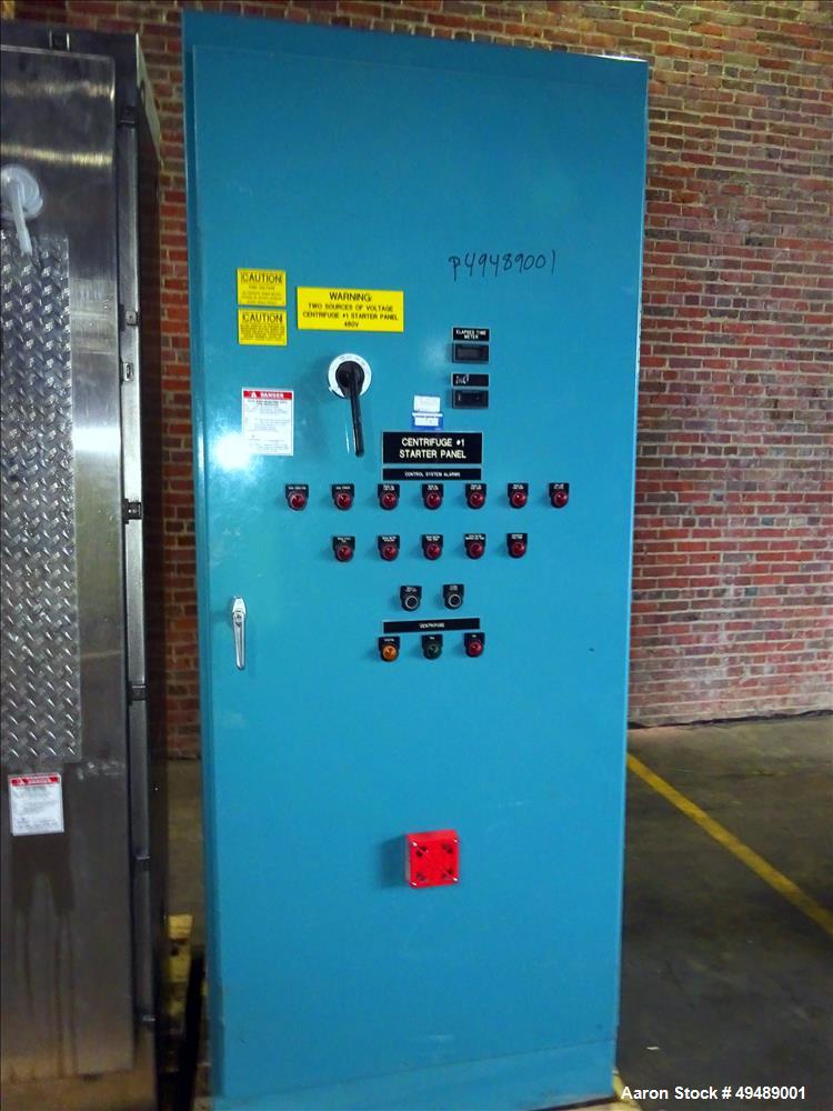 Used Sharples PM-75000 Super-D-Canter Centrifuge, stainless steel construction