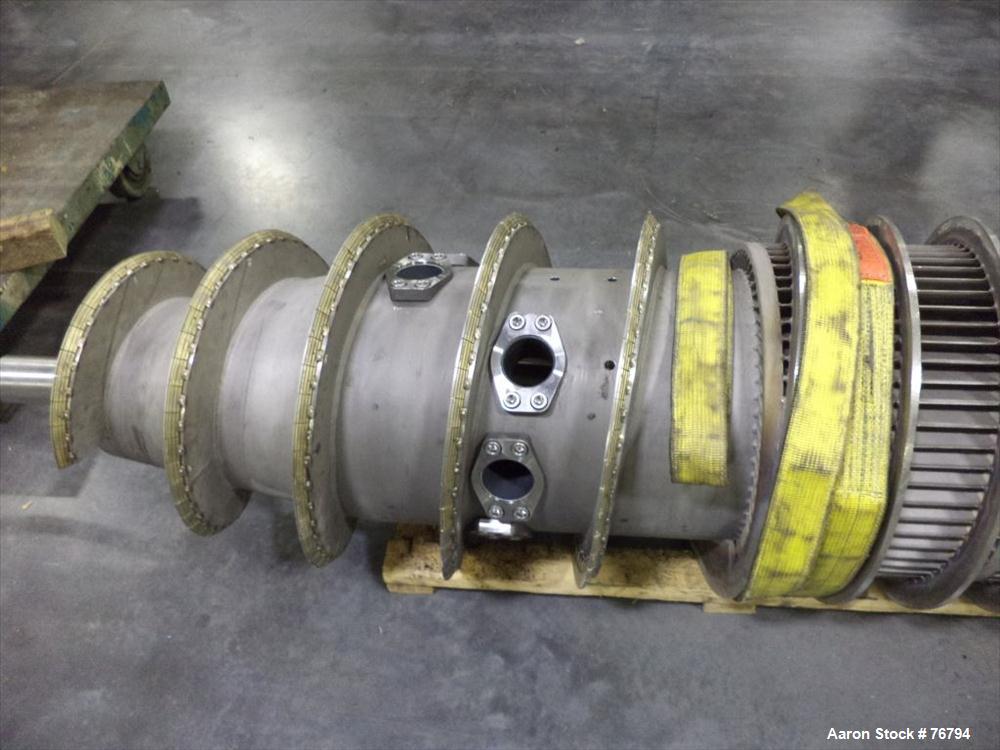 Used Stainless Steel Sharples Super-D-Canter Centrifuge Rotating Assembly