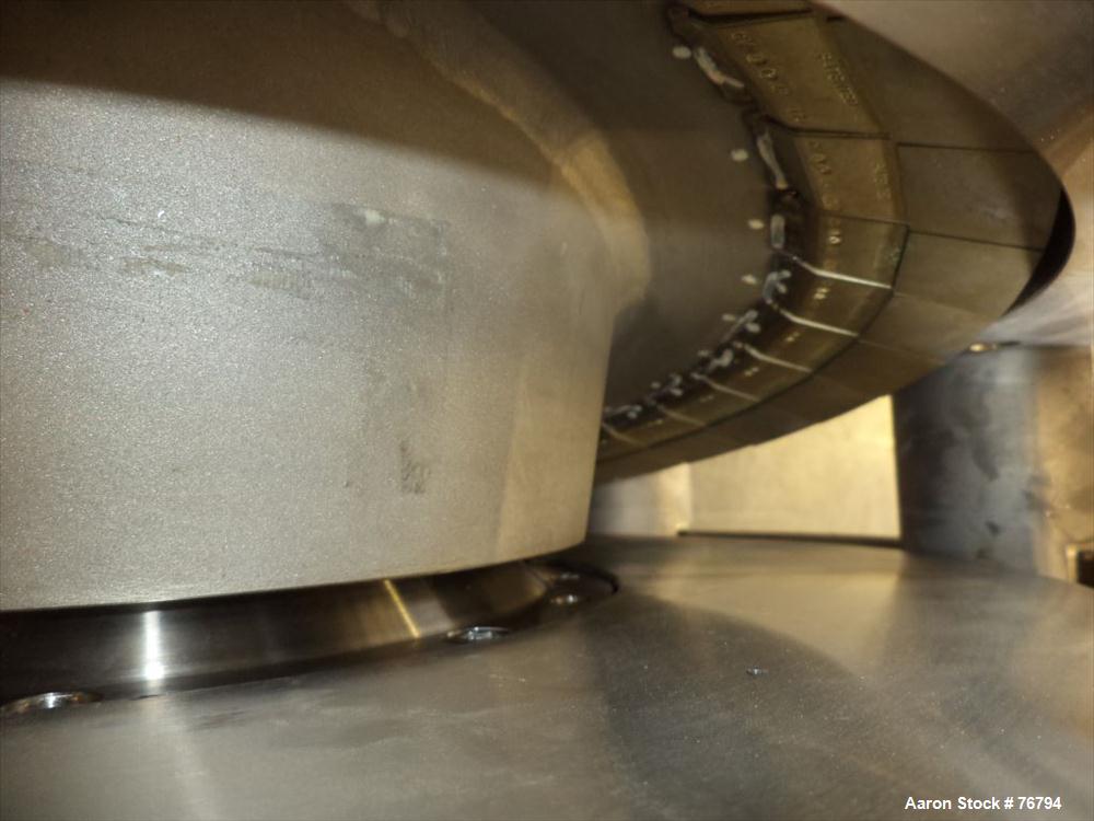 Used Stainless Steel Sharples Super-D-Canter Centrifuge Rotating Assembly