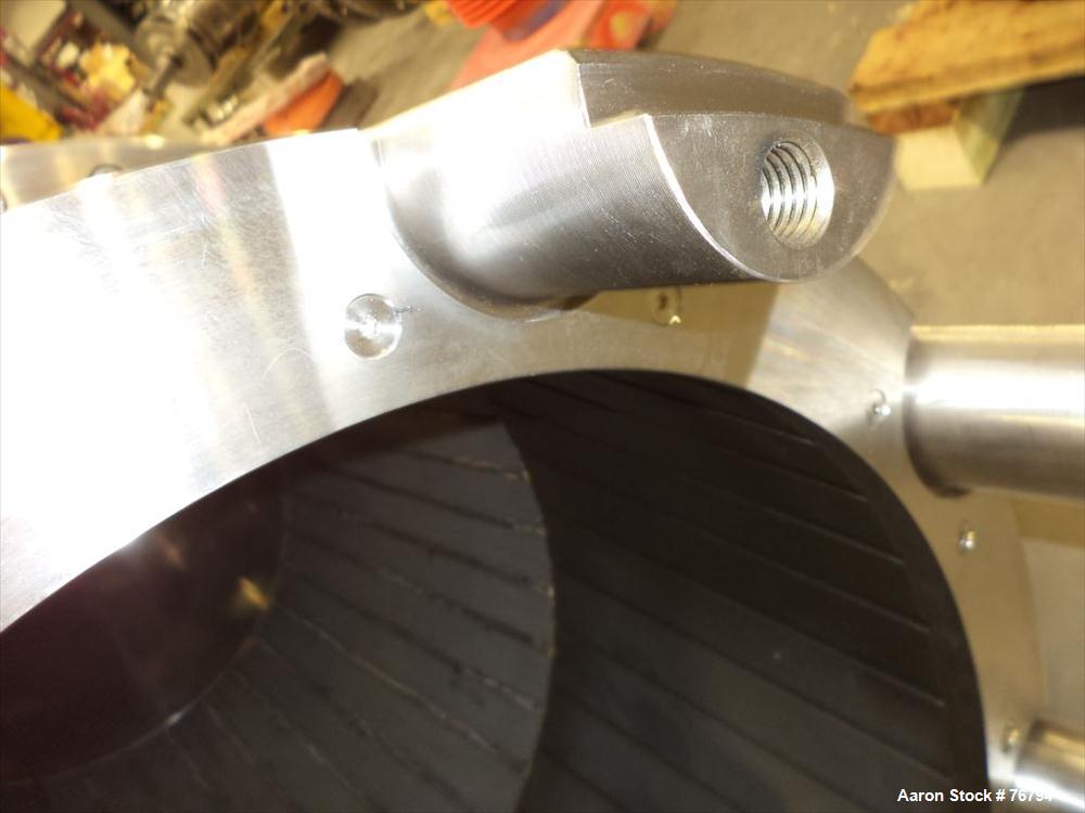 Used Stainless Steel Sharples Super-D-Canter Centrifuge Rotating Assembly