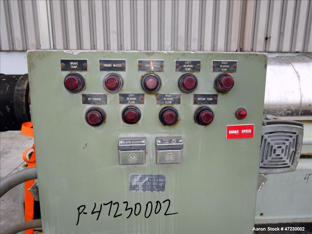 Used- Sharples Super-D-Canter Centrifuge, Model SG-15.