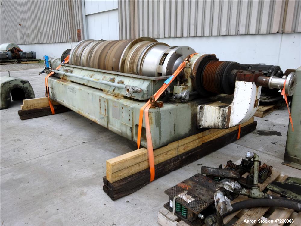 Used Alfa Laval / Sharples SG-15 Super-D-Canter Centrifuge. 316/317 Stainless steel Construction (product contact area), maximum bowl speed 2600 rpm, 360 degree solid discharge ports with sintered tu...