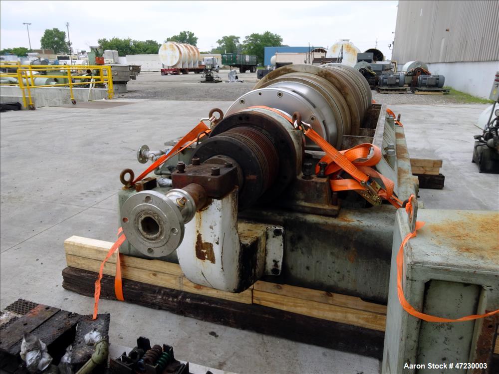 Used Alfa Laval / Sharples SG-15 Super-D-Canter Centrifuge. 316/317 Stainless steel Construction (product contact area), maximum bowl speed 2600 rpm, 360 degree solid discharge ports with sintered tu...