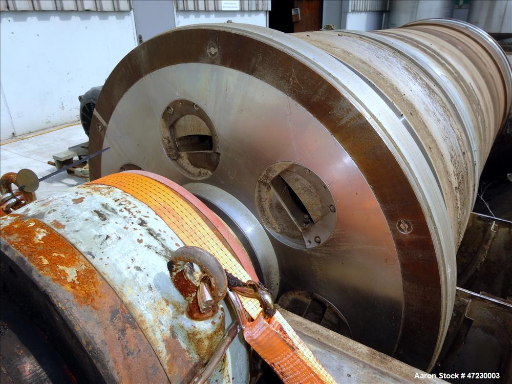Used Alfa Laval / Sharples SG-15 Super-D-Canter Centrifuge. 316/317 Stainless steel Construction (product contact area), maximum bowl speed 2600 rpm, 360 degree solid discharge ports with sintered tu...