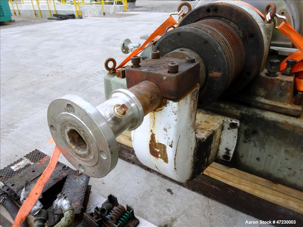 Used Alfa Laval / Sharples SG-15 Super-D-Canter Centrifuge. 316/317 Stainless steel Construction (product contact area), maximum bowl speed 2600 rpm, 360 degree solid discharge ports with sintered tu...