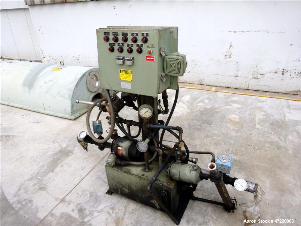 Used Alfa Laval / Sharples SG-15 Super-D-Canter Centrifuge. 316/317 Stainless steel Construction (product contact area), maximum bowl speed 2600 rpm, 360 degree solid discharge ports with sintered tu...