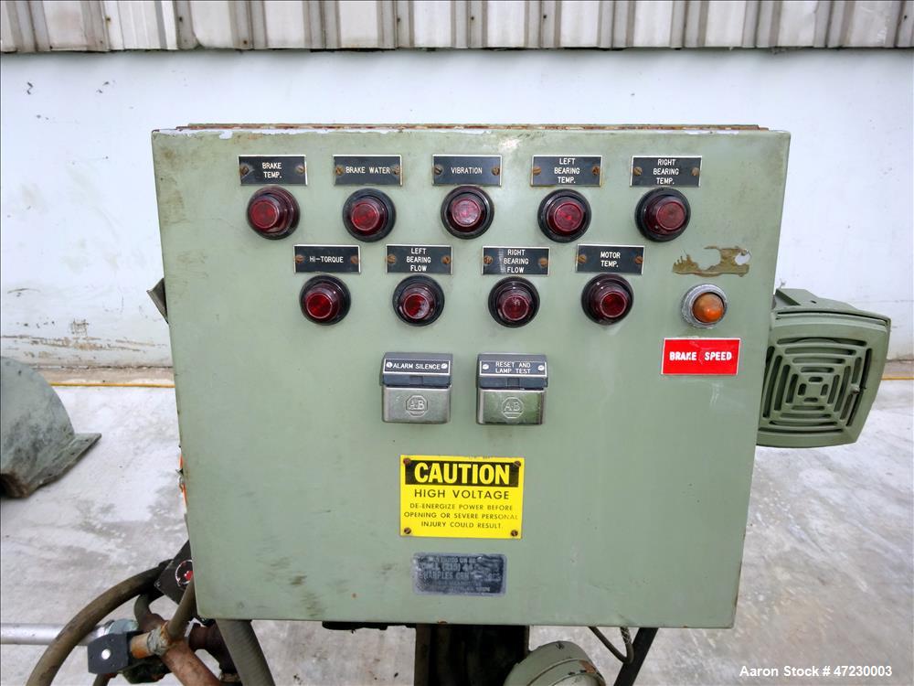 Used Alfa Laval / Sharples SG-15 Super-D-Canter Centrifuge. 316/317 Stainless steel Construction (product contact area), maximum bowl speed 2600 rpm, 360 degree solid discharge ports with sintered tu...
