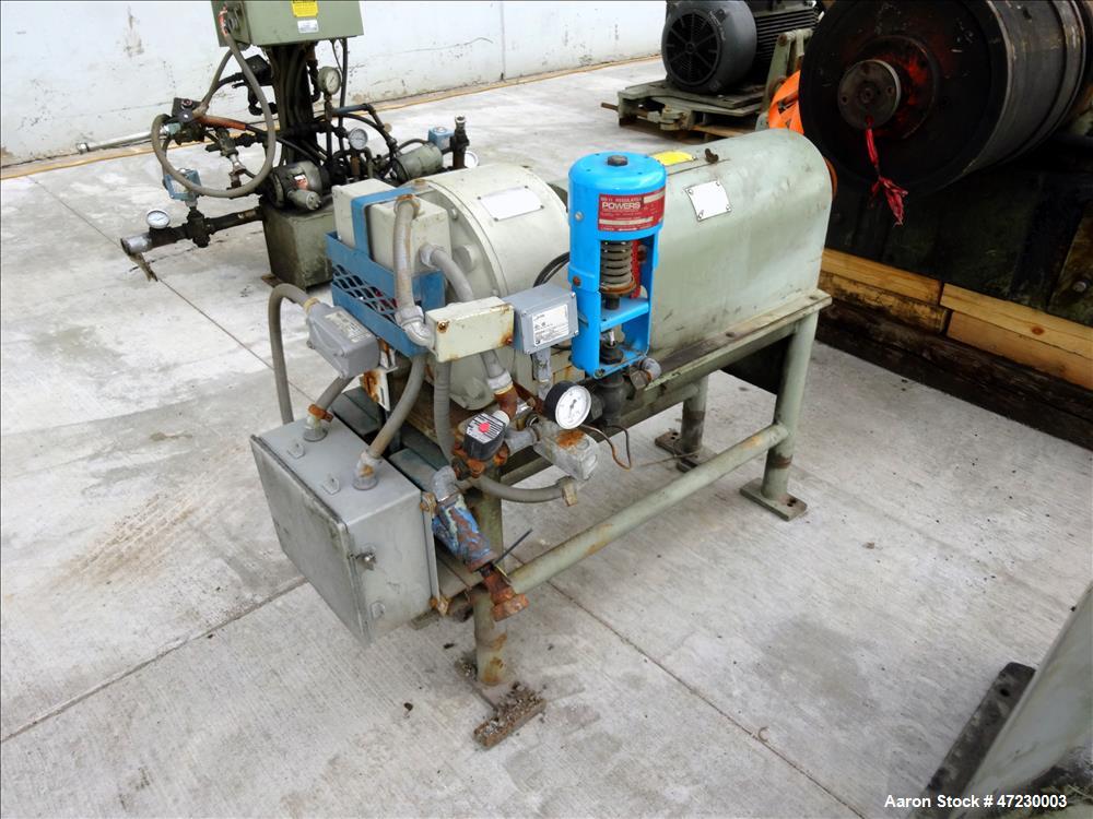 Used Alfa Laval / Sharples SG-15 Super-D-Canter Centrifuge. 316/317 Stainless steel Construction (product contact area), maximum bowl speed 2600 rpm, 360 degree solid discharge ports with sintered tu...