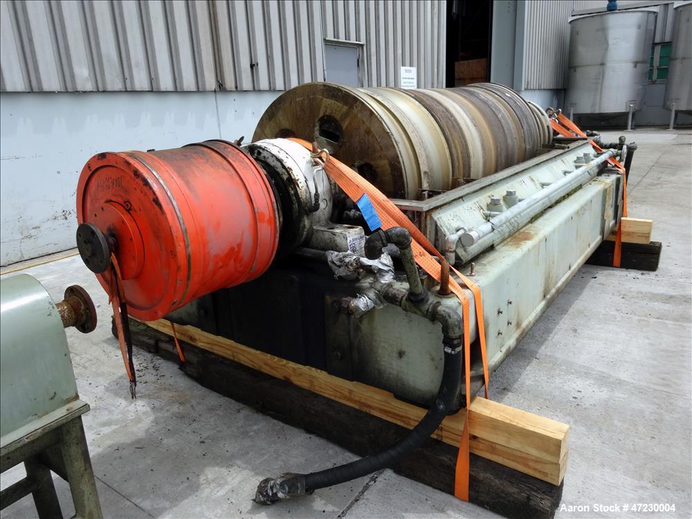Used:- Alfa Laval / Sharples SG-15 Super-D-Canter Centrifuge. 316/317 Stainless steel Construction (product contact area), maximum bowl speed 2600 rpm, 360 degree solid discharge ports with sintered ...