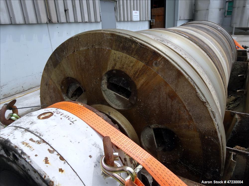 Used:- Alfa Laval / Sharples SG-15 Super-D-Canter Centrifuge. 316/317 Stainless steel Construction (product contact area), maximum bowl speed 2600 rpm, 360 degree solid discharge ports with sintered ...