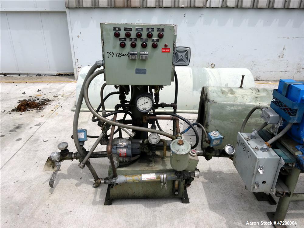 Used:- Alfa Laval / Sharples SG-15 Super-D-Canter Centrifuge. 316/317 Stainless steel Construction (product contact area), maximum bowl speed 2600 rpm, 360 degree solid discharge ports with sintered ...