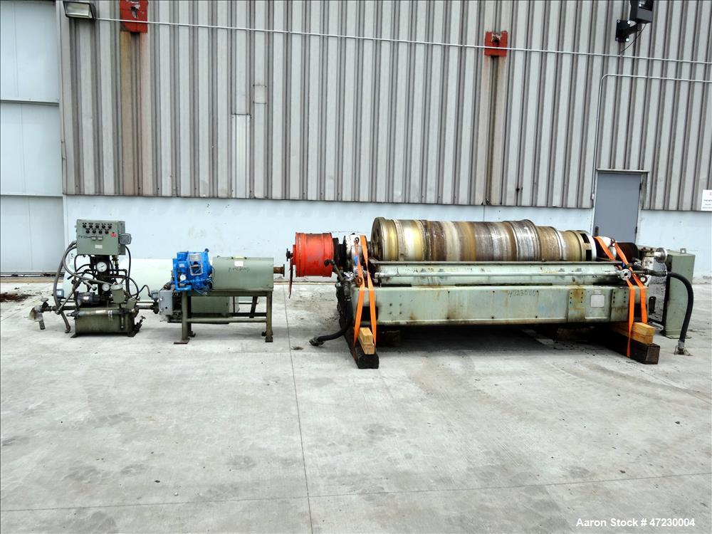 Used:- Alfa Laval / Sharples SG-15 Super-D-Canter Centrifuge. 316/317 Stainless steel Construction (product contact area), maximum bowl speed 2600 rpm, 360 degree solid discharge ports with sintered ...