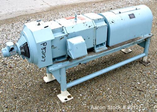 USED: Sharples XM-505 Super-D-Canter Centrifuge. 317/316 stainless steel construction on product contact areas. Max bowl speed 2800 rpm, 8" single lead tru-axial design conveyor with STC wear protect...