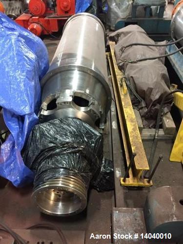Used Sharples P-5400 Super-D-Canter Centrifuge Rotating Assembly.