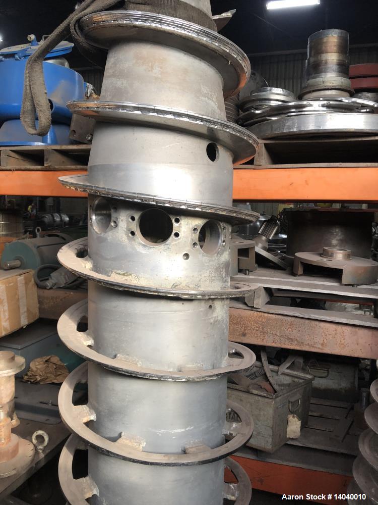 Used Sharples P-5400 Super-D-Canter Centrifuge Rotating Assembly.