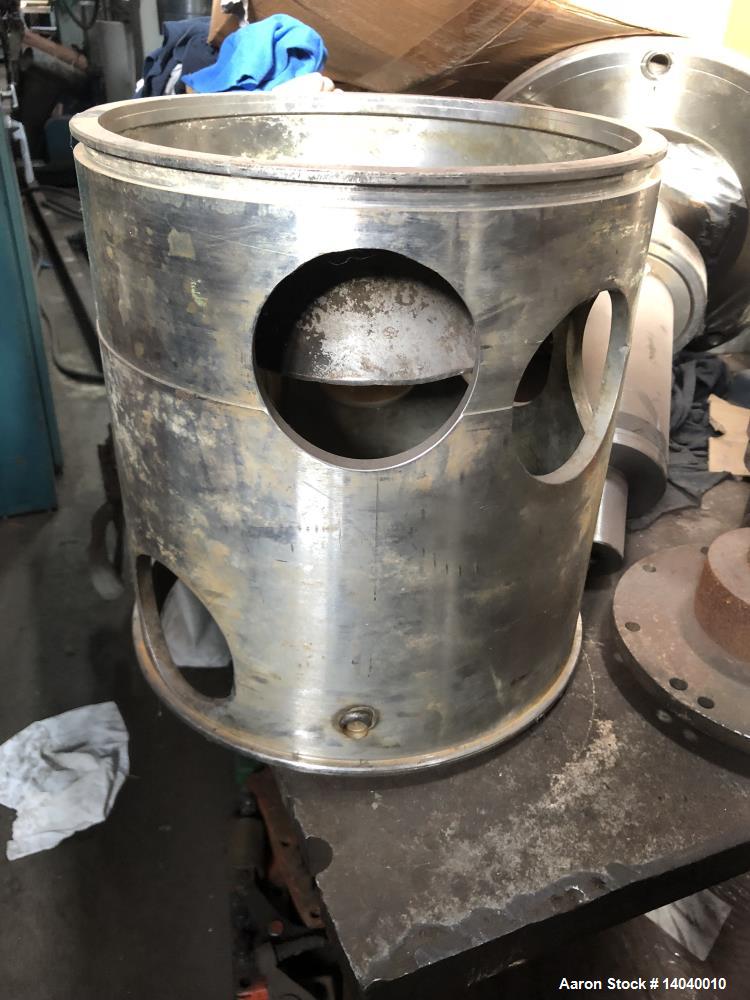 Used Sharples P-5400 Super-D-Canter Centrifuge Rotating Assembly.