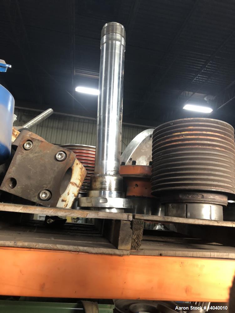 Used Sharples P-5400 Super-D-Canter Centrifuge Rotating Assembly.