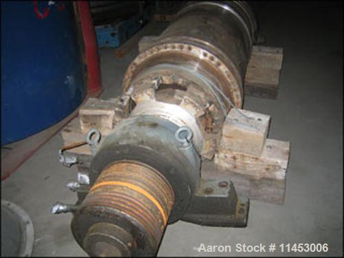 Unused-Used: Sharples P-5000 Super-D-Canter Centrifuge, 316 stainless steel construction, max bowl speed 3000 rpm, single lead conveyor with sintered tungsten carbide wear protection tiles, hogged-ou...