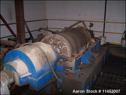 Unused-Used: Sharples P-5000 Super-D-Canter Centrifuge, 316 stainless steel construction, max bowl speed 3000 rpm, single le...