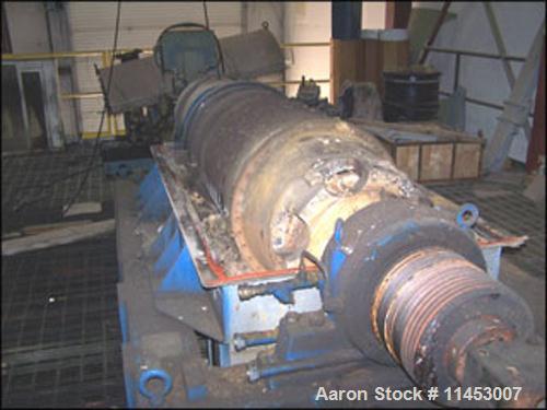 Unused-Used: Sharples P-5000 Super-D-Canter Centrifuge, 316 stainless steel construction, max bowl speed 3000 rpm, single le...