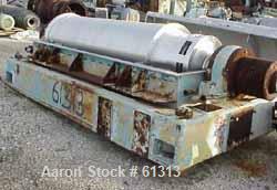 Used Sharples P-5400 Super-D-Canter Centrifuge base, carbon steel construction