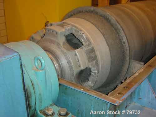USED: Sharples P-5400 Super-D-Canter centrifuge, 316 stainless steelconstruction on product contact areas, 8.5" single lead conveyor withsintered tungsten carbide wear protection tiles, large body co...