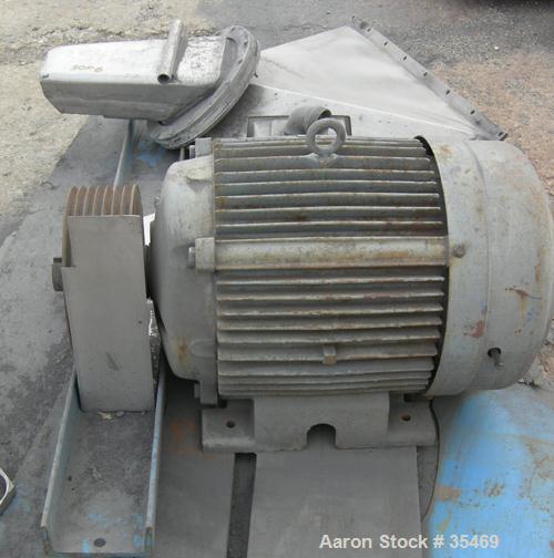 USED: Tema Siebtechnik D-600-hw descade solid bowl decanter centrifuge, S/S. 24" dia x 30" long i.d., max bowl spd 2100 rpm, overhung housing with washing feature. 75 hp motor 440/3/60/1775 rpm/ 365 ...