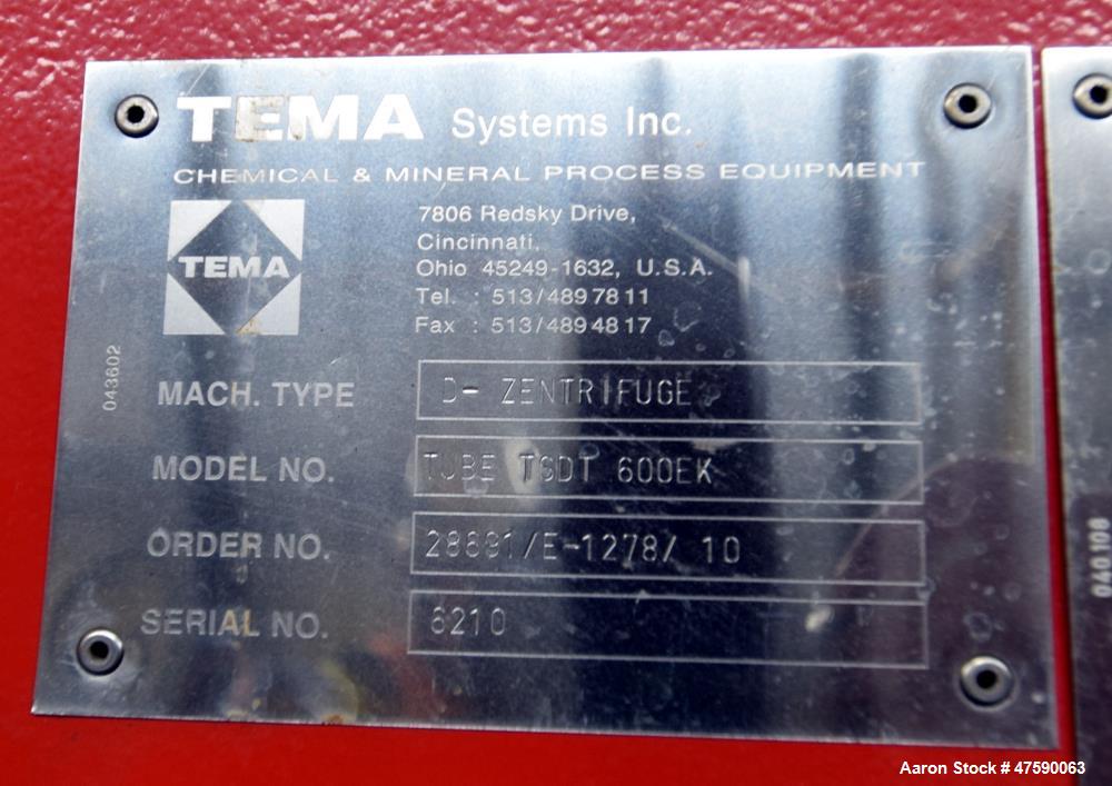 Unused- Siebtechnik Tema TSDT 600 EK Turbo Screen Decanter Tube Solid Bowl Centr