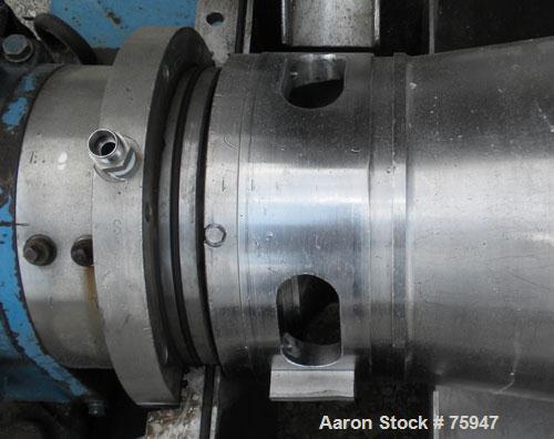 Used Sulzer Escher Wyss ZDC-30 Decanter Centrifuge, Type ZDC-30, Hastelloy S on product contact parts. Gas tight design. Casing No 2 purge seals with meter. 12.3" diameter x 35.1" straight side (315m...