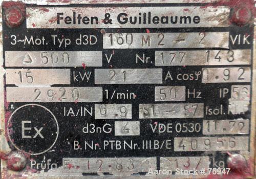 Used Sulzer Escher Wyss ZDC-30 Decanter Centrifuge, Type ZDC-30, Hastelloy S on product contact parts. Gas tight design. Casing No 2 purge seals with meter. 12.3" diameter x 35.1" straight side (315m...