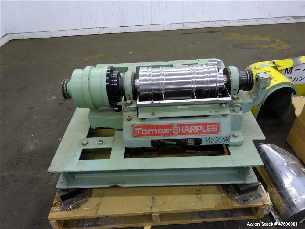 Used- Tomoe / Sharples P-660 Super-D-Canter Centrifuge. 316 Stainless Steel cons