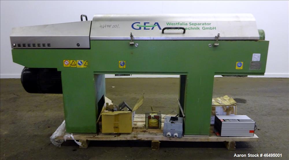 Used Westfalia AD-0509 Solid Bowl Decanter Centrifuge