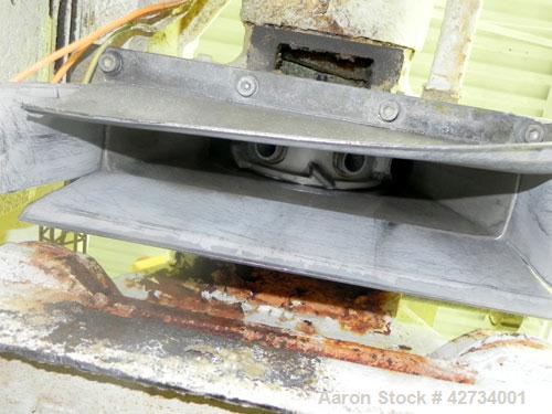 Used Westfalia CA-220 Solid Bowl Decanter Centrifuge. 316 Stainless steel construction (product contact areas), maximum bowl speed 4000 rpm, single lead conveyor with welded hardfacing, casing, sub-b...