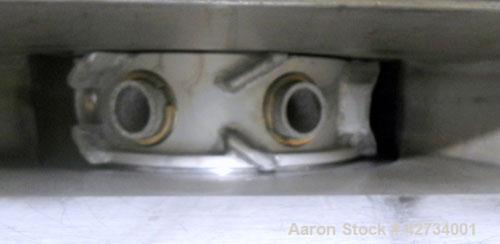 Used Westfalia CA-220 Solid Bowl Decanter Centrifuge. 316 Stainless steel construction (product contact areas), maximum bowl speed 4000 rpm, single lead conveyor with welded hardfacing, casing, sub-b...