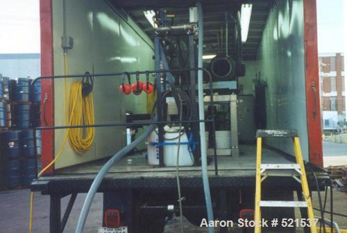 USED: Mobile separation system with a Westfalia CA-365-01-12 solid bowl decanter centrifuge, stainless steel construction on product contact areas, drive motor, solids discharge conveyor, control. Ce...