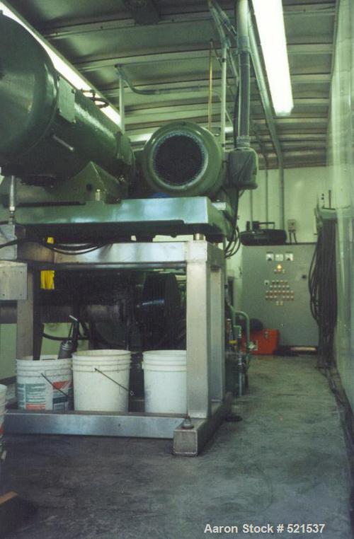 USED: Mobile separation system with a Westfalia CA-365-01-12 solid bowl decanter centrifuge, stainless steel construction on product contact areas, drive motor, solids discharge conveyor, control. Ce...