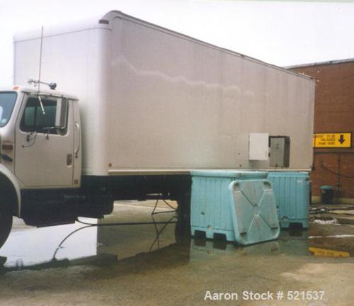 USED: Mobile separation system with a Westfalia CA-365-01-12 solid bowl decanter centrifuge, stainless steel construction on product contact areas, drive motor, solids discharge conveyor, control. Ce...