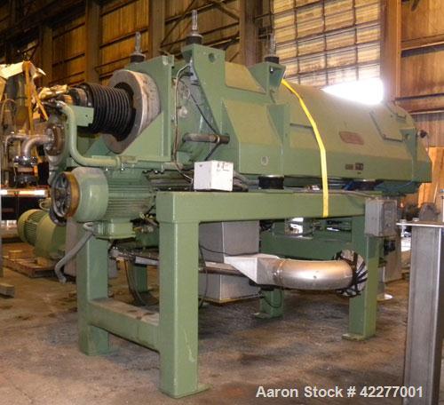 Unused- Westfalia CA-505-00-12 Solid Bowl Decanter Centrifuge, 316 stainless steel construction (product contact areas), max bowl speed 3500 rpm, two-gear design, gearbox, main drive, backdrive, lube...